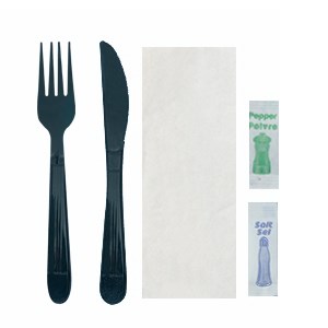 Fork + Knife + 1Ply Napkin(30├ù30) + Salt + Pepper